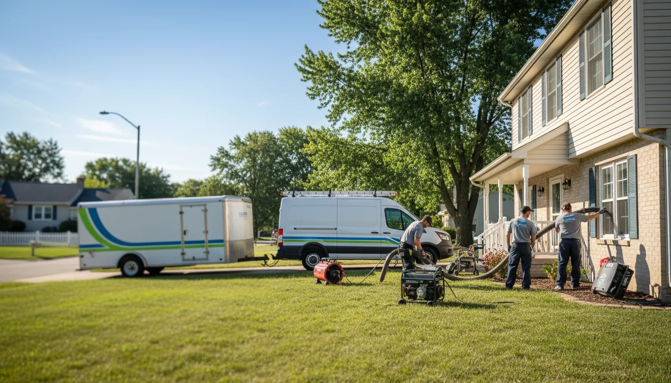 Flooded Basement Restoration And Cleanup With Repair in Centerville, KS near me